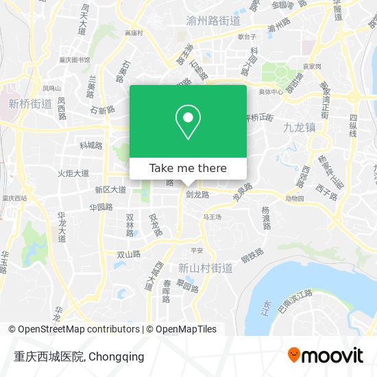 重庆西城医院 map