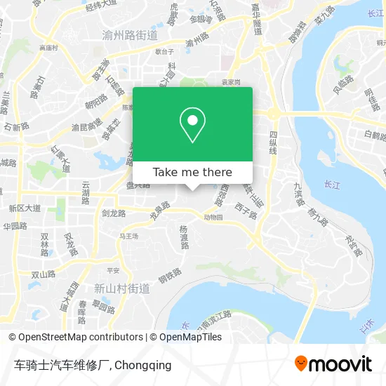 车骑士汽车维修厂 map