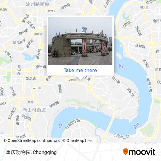 重庆动物园 map