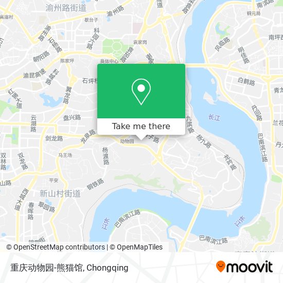 重庆动物园-熊猫馆 map