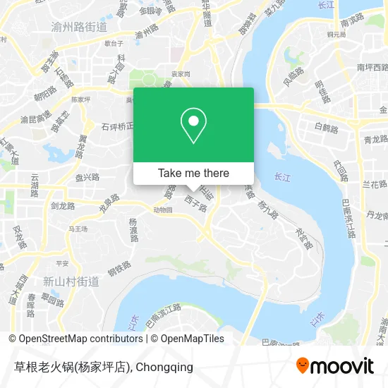 草根老火锅(杨家坪店) map