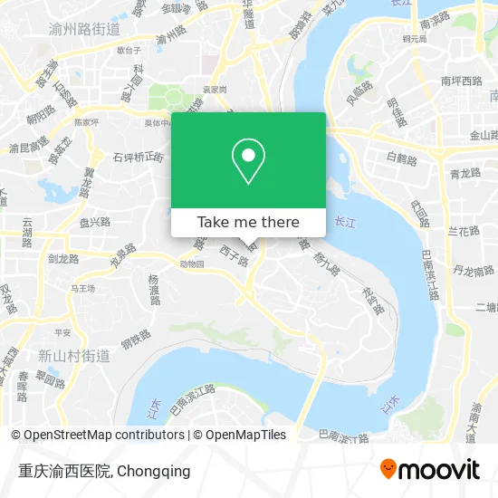 重庆渝西医院 map