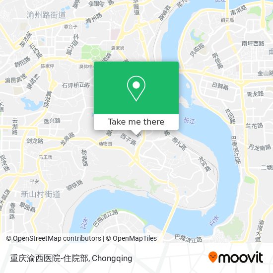 重庆渝西医院-住院部 map