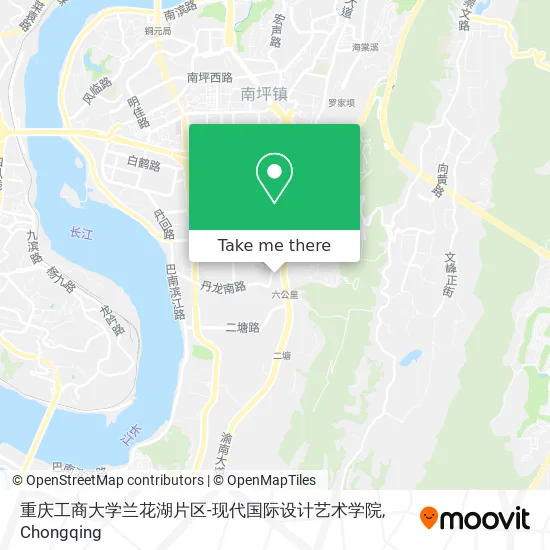 重庆工商大学兰花湖片区-现代国际设计艺术学院 map