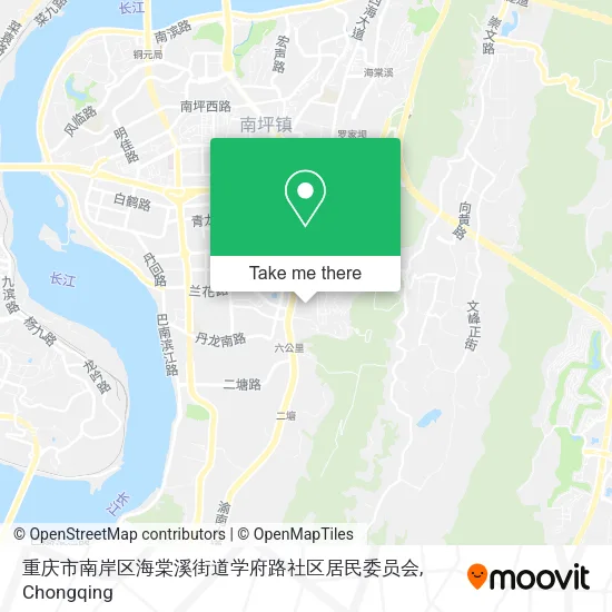 重庆市南岸区海棠溪街道学府路社区居民委员会 map