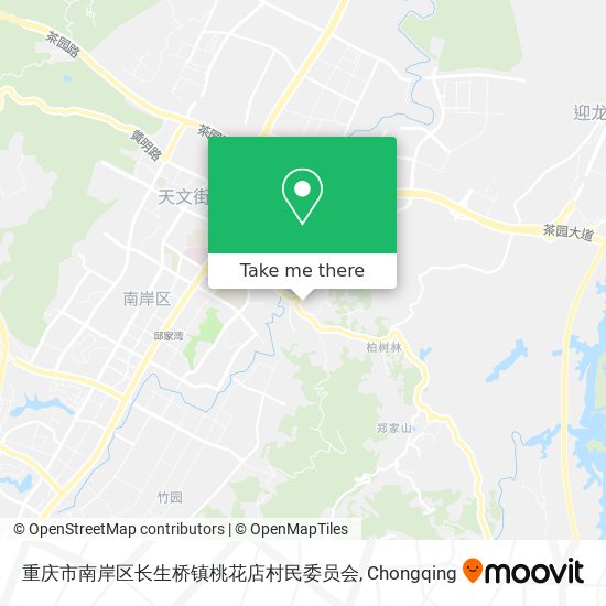 重庆市南岸区长生桥镇桃花店村民委员会 map