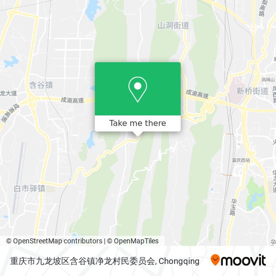 重庆市九龙坡区含谷镇净龙村民委员会 map