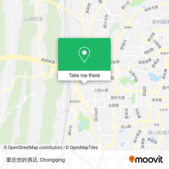 重庆您的酒店 map