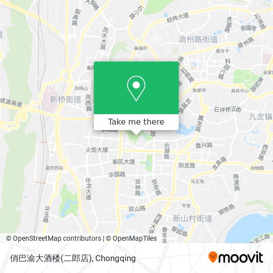 俏巴渝大酒楼(二郎店) map