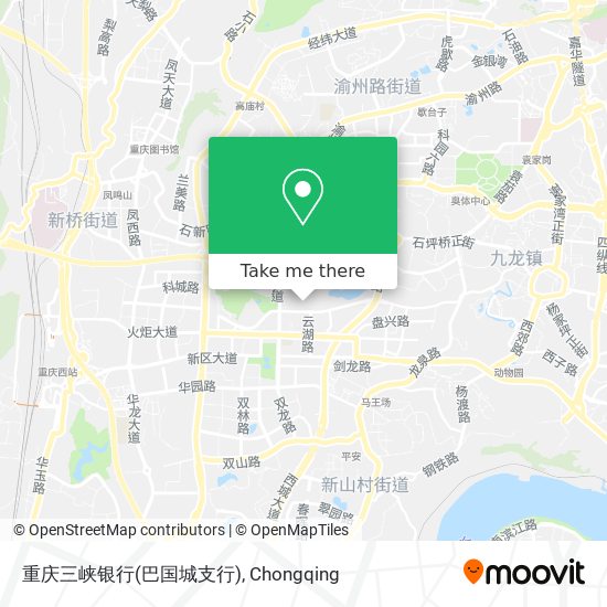 重庆三峡银行(巴国城支行) map