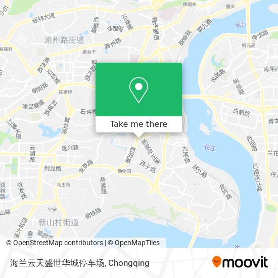 海兰云天盛世华城停车场 map