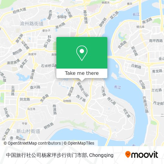 中国旅行社公司杨家坪步行街门市部 map