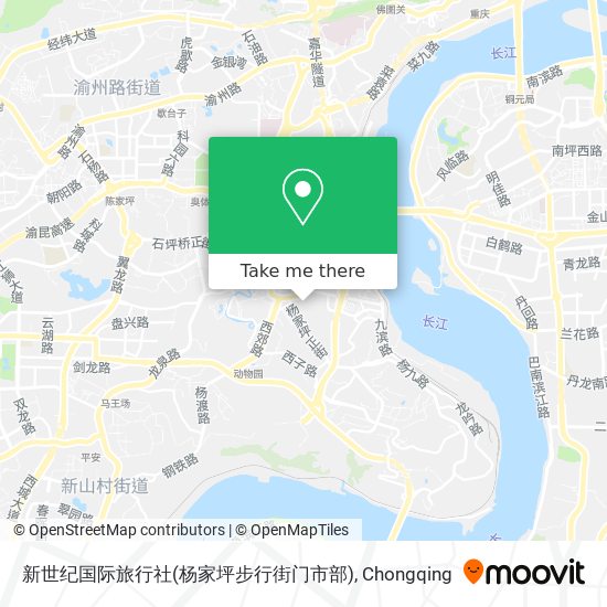 新世纪国际旅行社(杨家坪步行街门市部) map