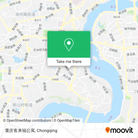 重庆客来福公寓 map