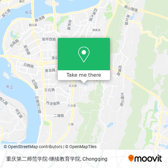重庆第二师范学院-继续教育学院 map