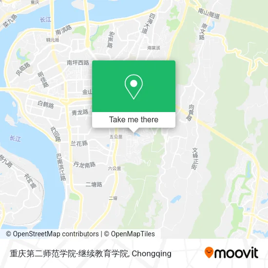 重庆第二师范学院-继续教育学院 map