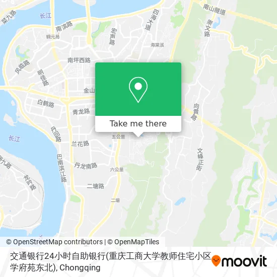 交通银行24小时自助银行(重庆工商大学教师住宅小区学府苑东北) map