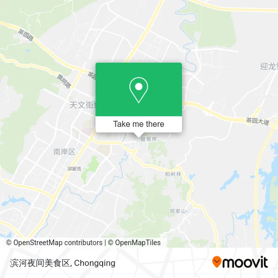 滨河夜间美食区 map