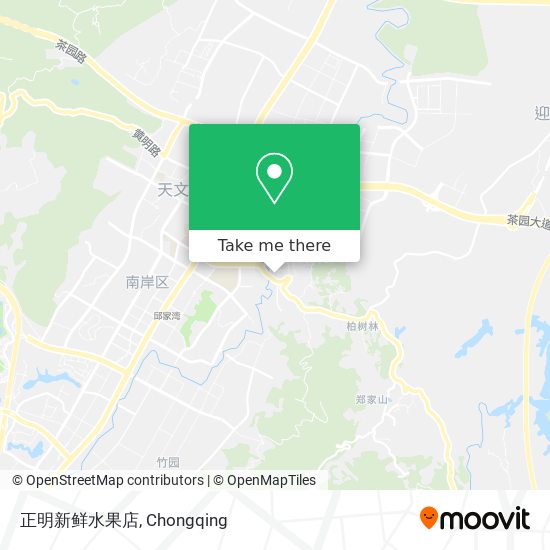 正明新鲜水果店 map