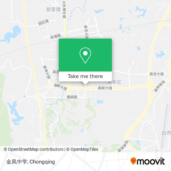 金凤中学 map