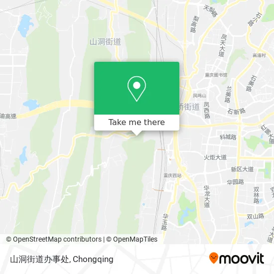 山洞街道办事处 map