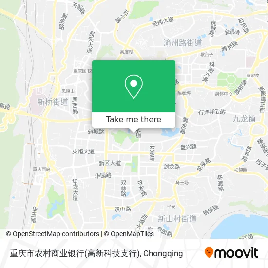 重庆市农村商业银行(高新科技支行) map