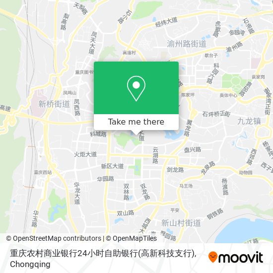 重庆农村商业银行24小时自助银行(高新科技支行) map
