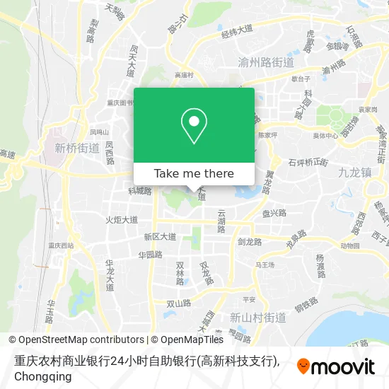 重庆农村商业银行24小时自助银行(高新科技支行) map