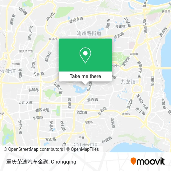 重庆荣迪汽车金融 map