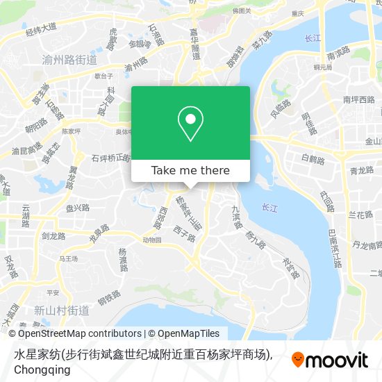 水星家纺(步行街斌鑫世纪城附近重百杨家坪商场) map