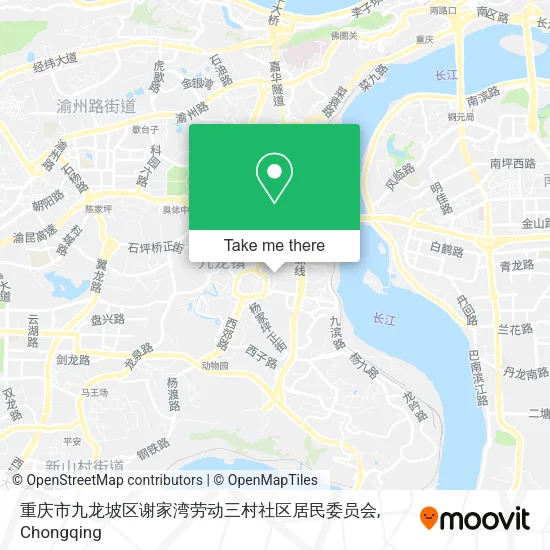 重庆市九龙坡区谢家湾劳动三村社区居民委员会 map