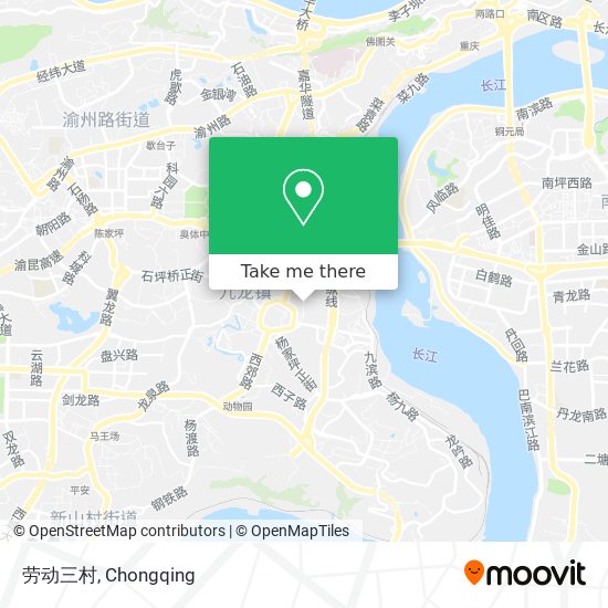 劳动三村 map
