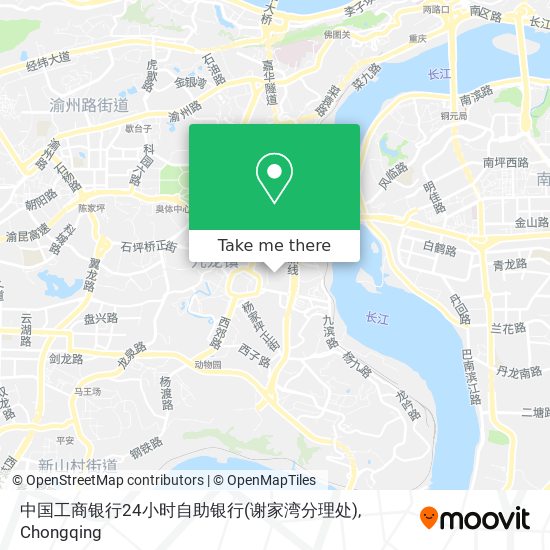 中国工商银行24小时自助银行(谢家湾分理处) map