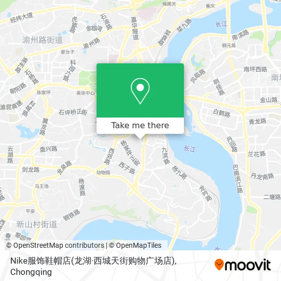 Nike服饰鞋帽店(龙湖·西城天街购物广场店) map