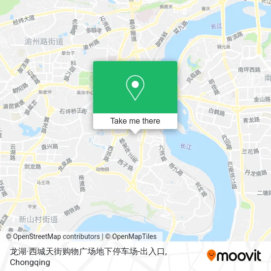 龙湖·西城天街购物广场地下停车场-出入口 map