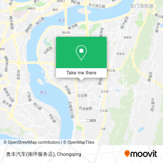 奥丰汽车(南坪服务店) map