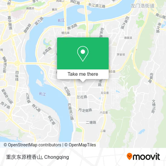 重庆东原檀香山 map