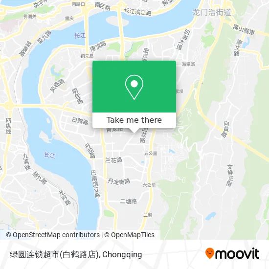 绿圆连锁超市(白鹤路店) map