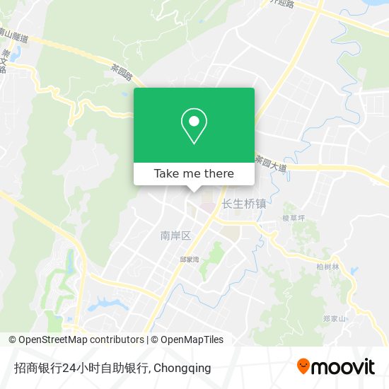 招商银行24小时自助银行 map