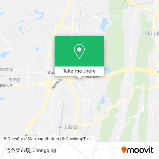 含谷菜市场 map