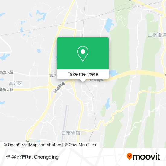 含谷菜市场 map