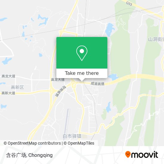含谷广场 map