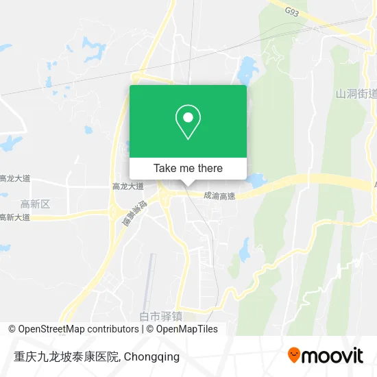重庆九龙坡泰康医院 map