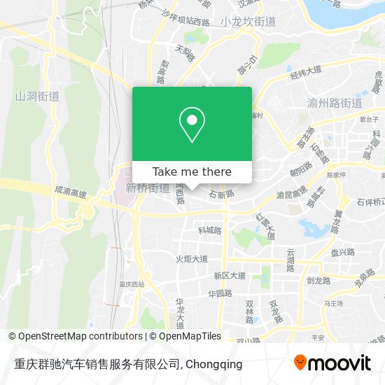 重庆群驰汽车销售服务有限公司 map
