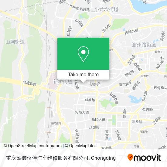 重庆驾御伙伴汽车维修服务有限公司 map