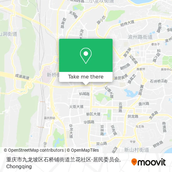 重庆市九龙坡区石桥铺街道兰花社区-居民委员会 map