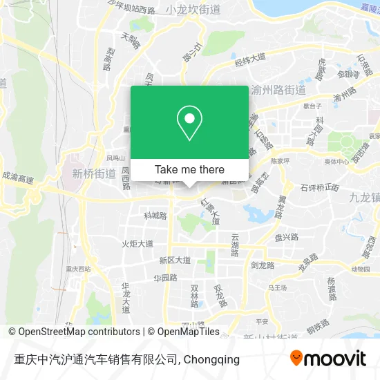 重庆中汽沪通汽车销售有限公司 map