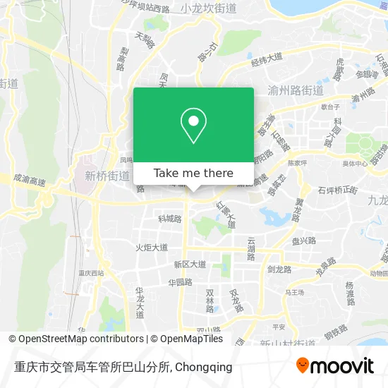 重庆市交管局车管所巴山分所 map