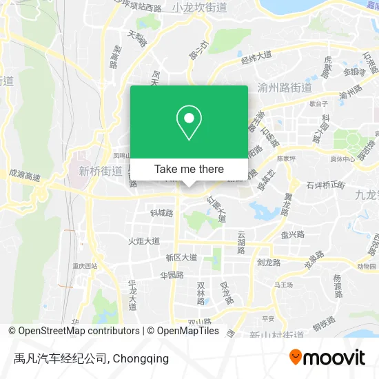 禹凡汽车经纪公司 map