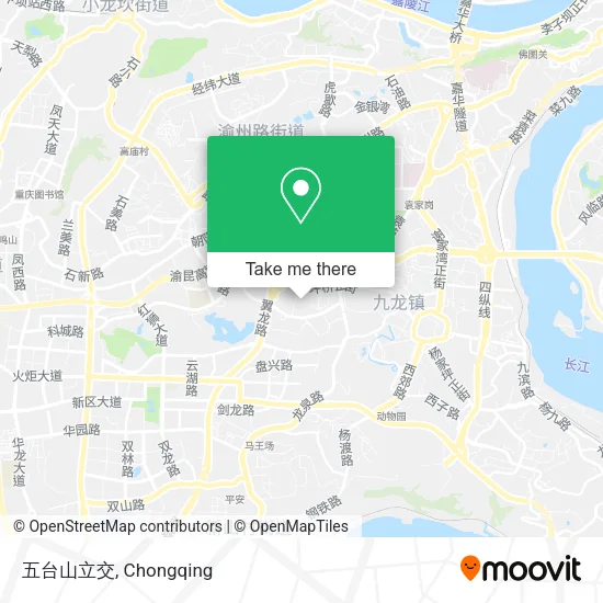五台山立交 map